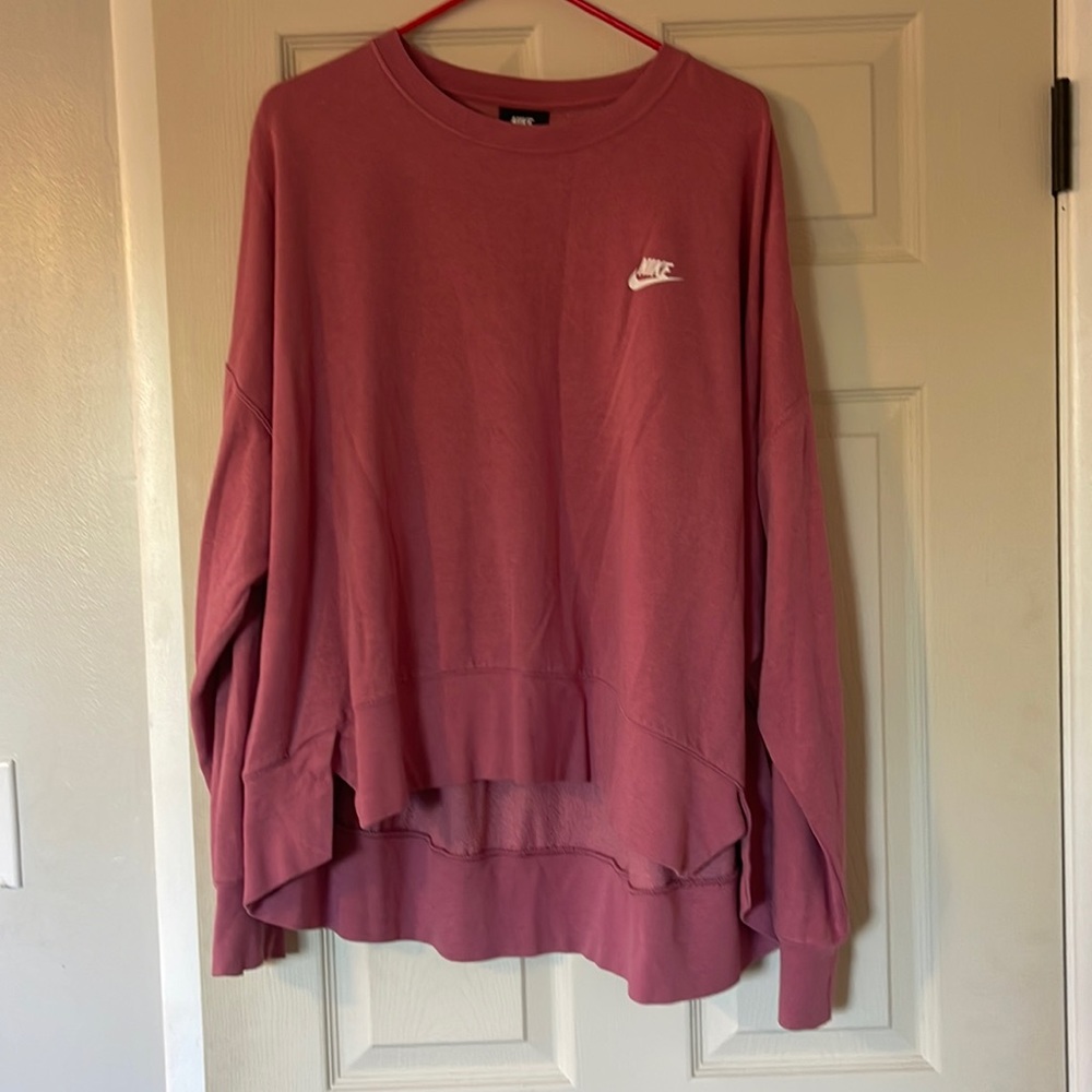pink nike crewneck